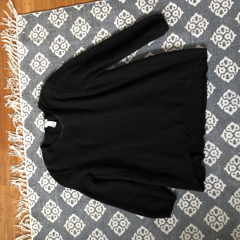black sweater